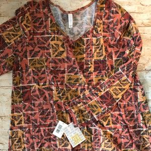 LulaRoe Lynnae Long sleeved shirt 3XL